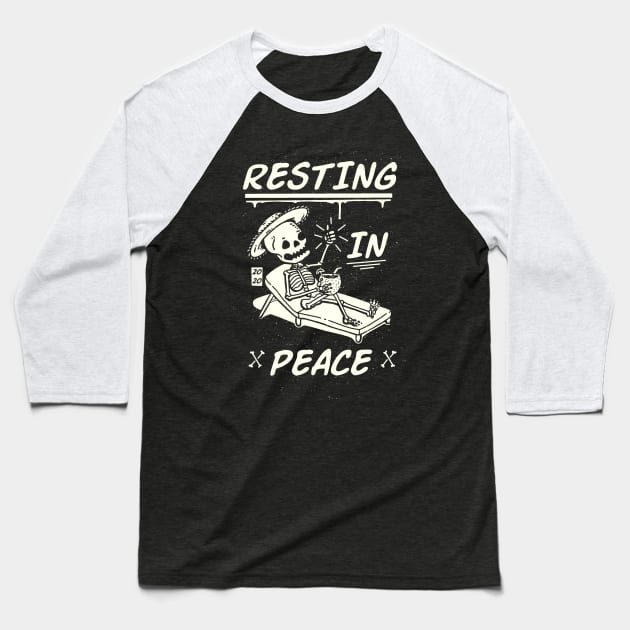 Resting in peace White Baseball T-Shirt by santiago109